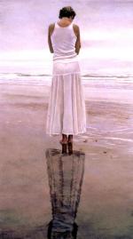 水粉大师Steve Hanks 280-Reflecting The Tide